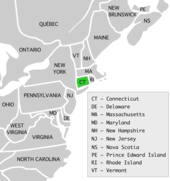 Symphyotrichum × gravesii recorded occurrences map