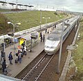 TGV PSE entrant en gare de Calais-Fréthun