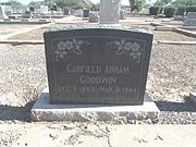 The grave site of Garfield Abram Goodwin (1880–1944).