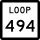 State Highway Loop 494 marker