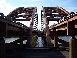 The view from below the bridge