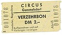 Verzehrbon des Circus Gammelsdorf