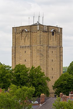 Rectangular stone tower