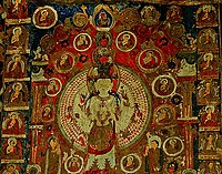1000-armed Avalokiteśvara dated 13th - 15th century AD at Saspol cave (Gon-Nila-Phuk Cave Temples and Fort) in Ladakh, India