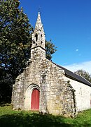 Pignon et clocher de la chapelle Sainte-Candide de Locunduff.