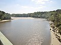 La Laïta, à marée basse, vue du Pont de Saint-Maurice (côté aval).