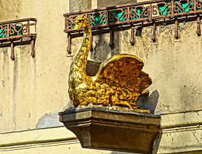 The Golden Swan signboard