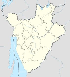 Map showing the location of Kibira National Park