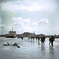 Soldats canadiens, plage de Juno