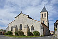 Le chevet plat de l'église.