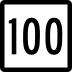 Route 100 marker