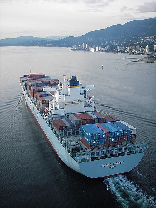 De Cosco Xiamen bij Vancouver.