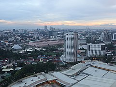 Davao aerial view sunset