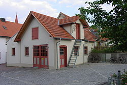 Old masonry at the village square