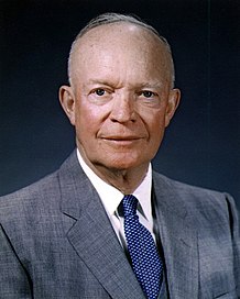 Portrait of Dwight D. Eisenhower looking at the camera