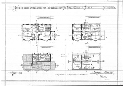 Floor plans by the architect (1916)[note 2]