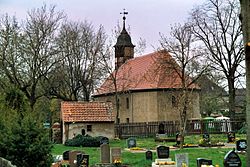 The village church of Friedrichsaue