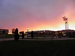 Rowan College of South Jersey in Sewell at dusk in 2010