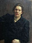 Portrait of Gorky by Ilya Repin. Oil on canvas, 1899