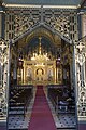 Bulgarian St. Stephen Church top iconostasis seen through doors