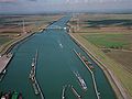 Canal through Zuid-Beveland (south side), showing entrance to the locks