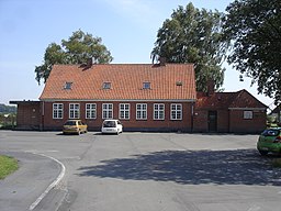 Kirke Hyllinge station var tidigare kommunens rådhus.