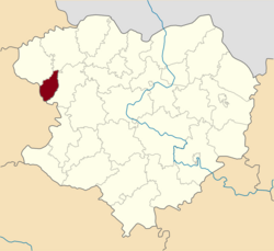 Raion location in Kharkiv Oblast