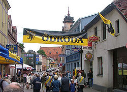 Meeting of Kashubians on the streets of Kościerzyna, 2004