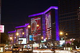 New Arbat Avenue in the evening, 2014
