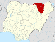 Nigeria Yobe State map