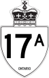 Highway 17A marker
