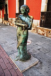 Estatua en el paseo de las estrellas del Centro histórico de Durango, 2018.