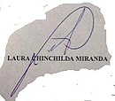 Firma di Laura Chinchilla Miranda