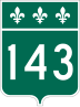 Route 143 marker