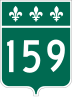 Route 159 marker