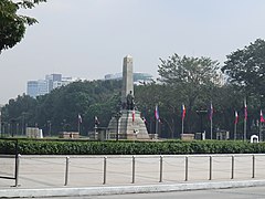 Rizal Park, Rizal Monument with flags