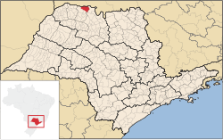 Location of Riolândia