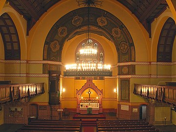 Church altar and chancelier