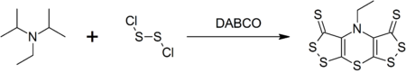 Hünig's base in the synthesis of scorpionine