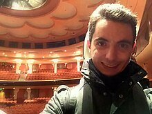 Stéphane Tétreault at the Brighton Dome after performing with the London Philharmonic Orchestra