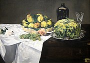 Still Life with Melon and Peaches, 1866, National Gallery of Art, Washington D.C.
