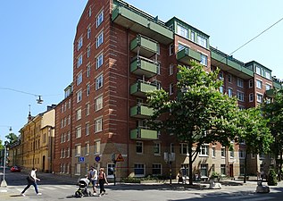 Swedenborgsgatan 15-17, arkitekt Malmquist & Skoogh, byggd 1980.