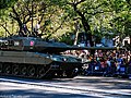 Army tank on parade in Madrid, 2009.