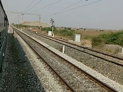 Track bifurcation towards Nandyal Junction