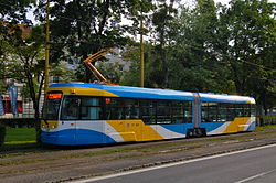 New Vario LF2 plus tram with city colors