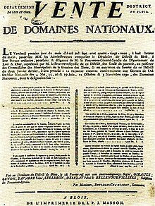 Article de vente de domaines nationaux de la paroisse et de l'église Saint-Martin datant du vendredi 1 avril 1791