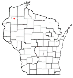 Location of Brooklyn, Washburn County, Wisconsin