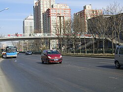 Xueyuan Road that pass through the Subdistrict, 2007