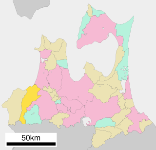 鰺ヶ沢町位置図