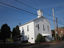 A church in Auburn, Pennsylvania in October 2011